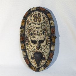 Máscara decorativa nueva guinea representación cocodrilo