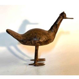 Figura de bronce procedente de Malí con forma de Pato.
