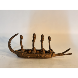 Figura Barca de Malí realizada en bronce
